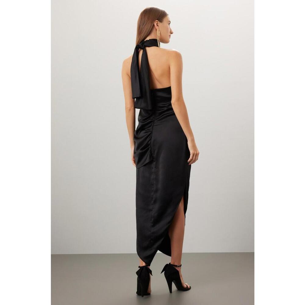 ARIAS New York Asymmetrical Dress Size 8 with Fabric Pull - Picture 2 of 16